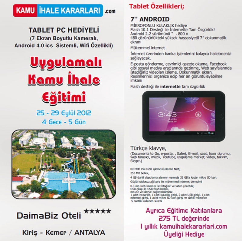 Uygulamalı Kamu İhale Eğitimi