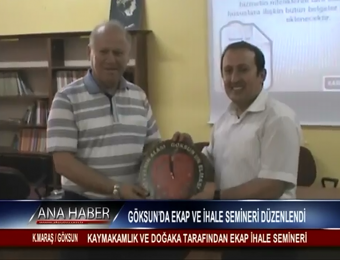 Göksun'da EKAP ve İhale Semineri