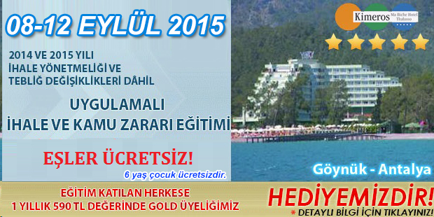 Eylül 2015 Eğitim