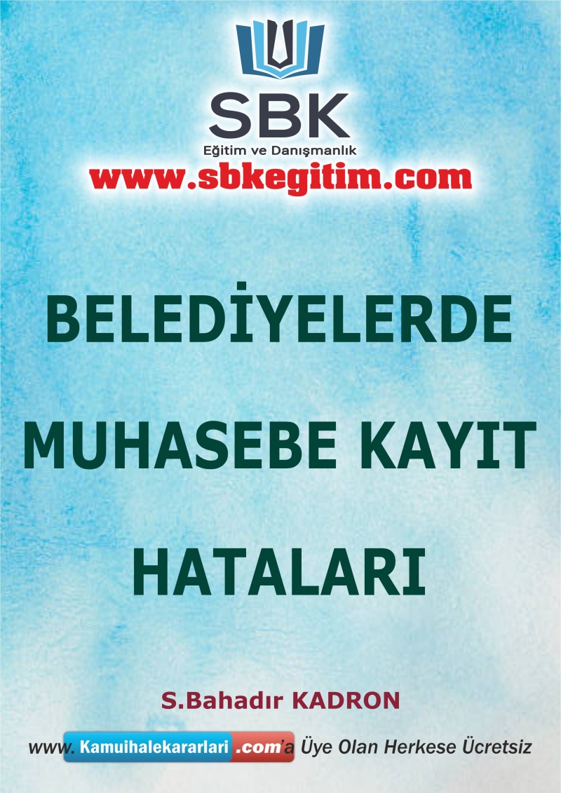 Belediyelerde Muhasebe Kayıt Hataları