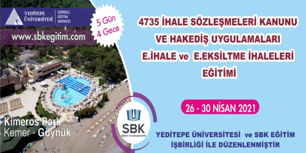 Nisan 2021 Eğitim Programı